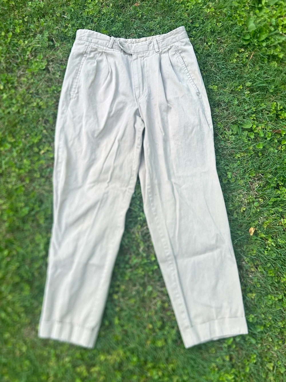 beige René Lezard khaki pants